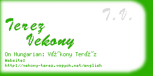 terez vekony business card